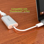 Cadyce CA-C3GE USB-C to RJ45 Gigabit Ethernet Adapter for Windows and Mac OS