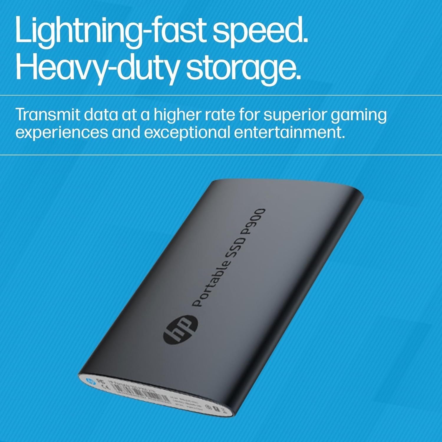 HP P900 1TB Portable SSD USB 3.2 Gen 2 External Solid State Drive - Black