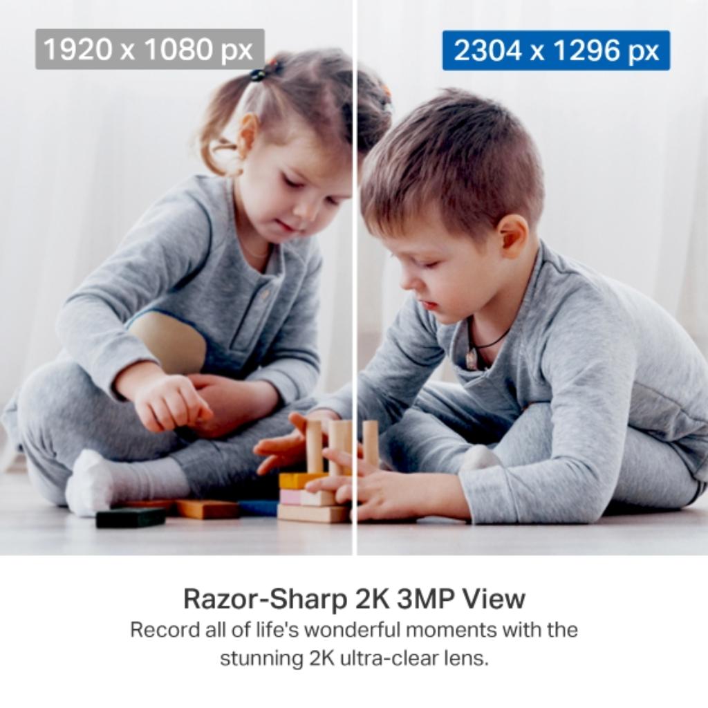 TP-Link Tapo C211 Pan Tilt 2K 3MP Wi-Fi Indoor Security Camera Night Vision Two-Way Audio