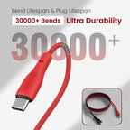 HUE X - Type C To 8 Pin 20W 1M, Black+Red