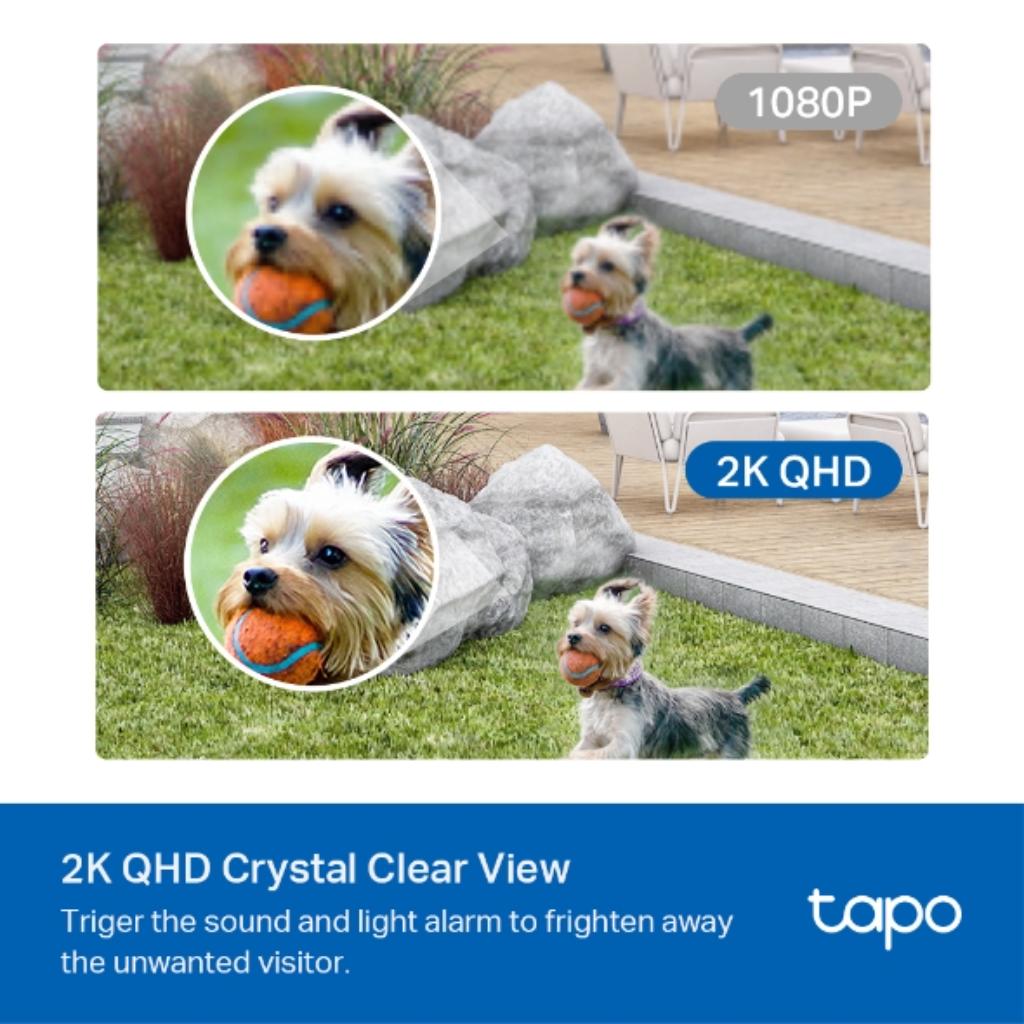 TP-Link Tapo C420S1 Smart 2K QHD Wire Free Wi-Fi Security Camera IP65 Night Vision