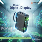 Nano Tank 20000mAh Power Bank with 22.5W Fast Charging, Dual Built-in Cables, Multiple USB Ports, Digital Display, Heavy-Duty High-Capacity Portable Charger