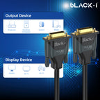 Black-i DVI-D Male to Male Cable