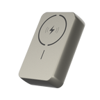 Click 20000mAh 15W Magnetic Wireless Powerbank with Natural Titanium Finish for iPhone