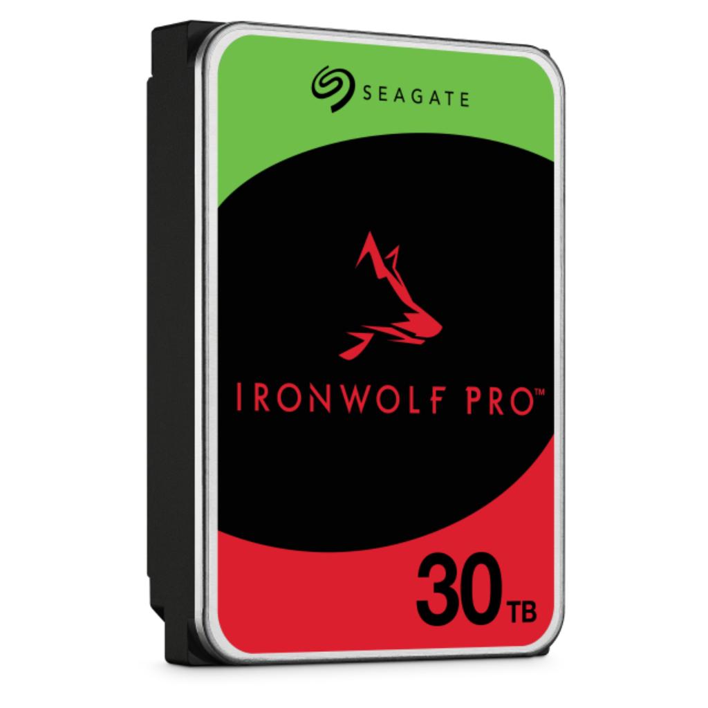 Seagate IronWolf Pro 30TB 3.5" SATA Internal NAS HDD with 512MB Cache 7200RPM Helium-Sealed