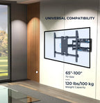 Side view highlighting the adjustable wall profile range of 40–700 mm on the Pixel Mounts mount