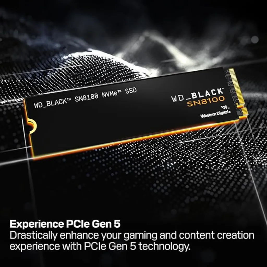 Western Digital WD BLACK SN8100 1TB NVMe Gen 5 M.2 2280 PCIe Internal SSD