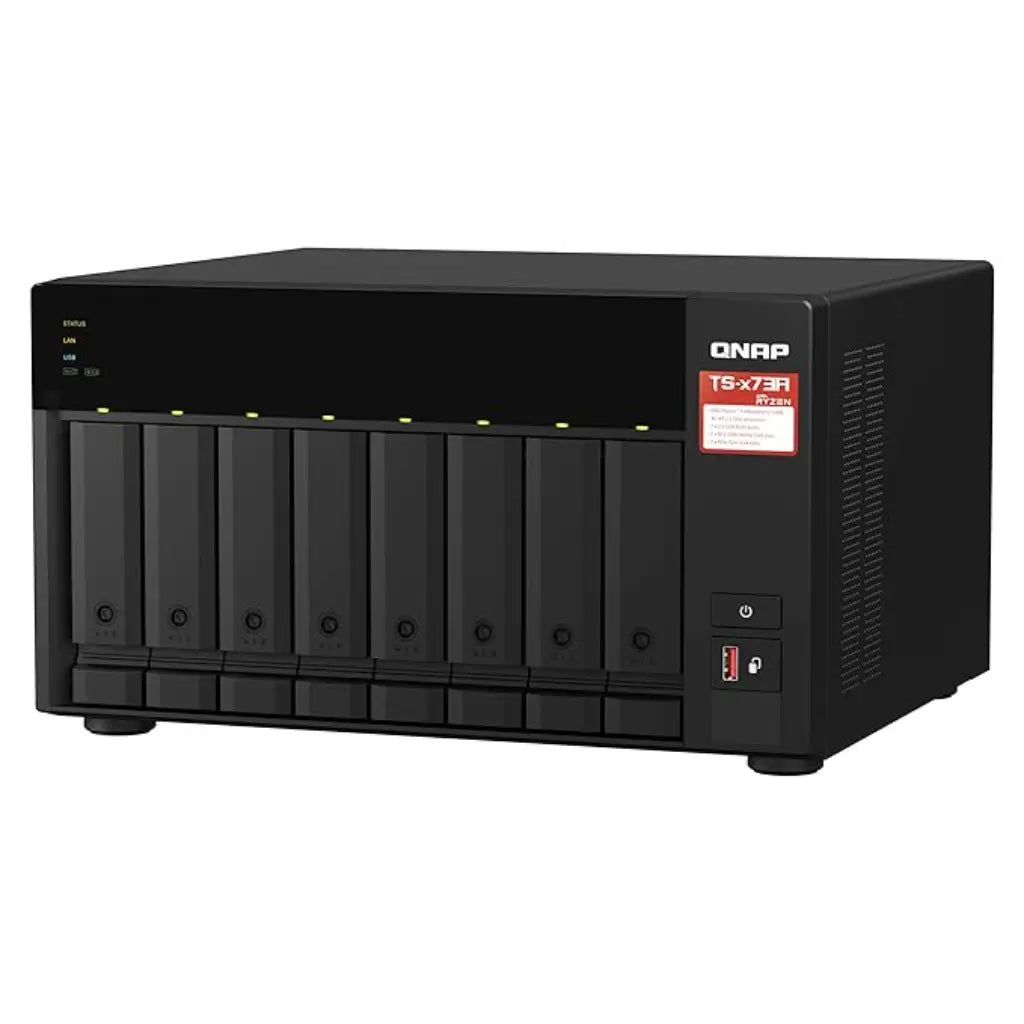 QNAP TS-873A-8G Quad Core 8 Bay Desktop Network Attached Storage Enclosure - Black