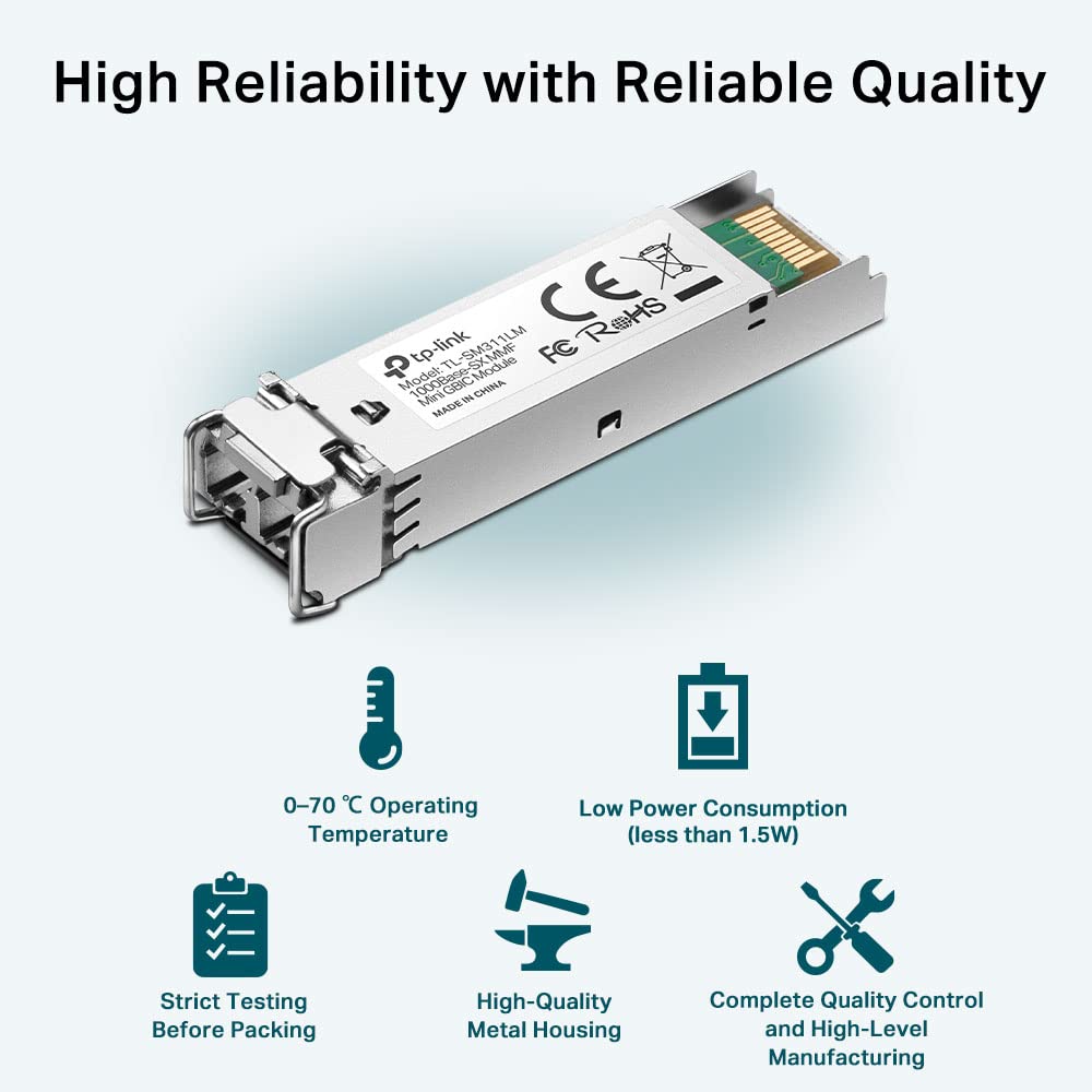 TP-Link Omada TL-SM311LM 1000-Base-SX MMF Mini GBIC Multi-Mode Module