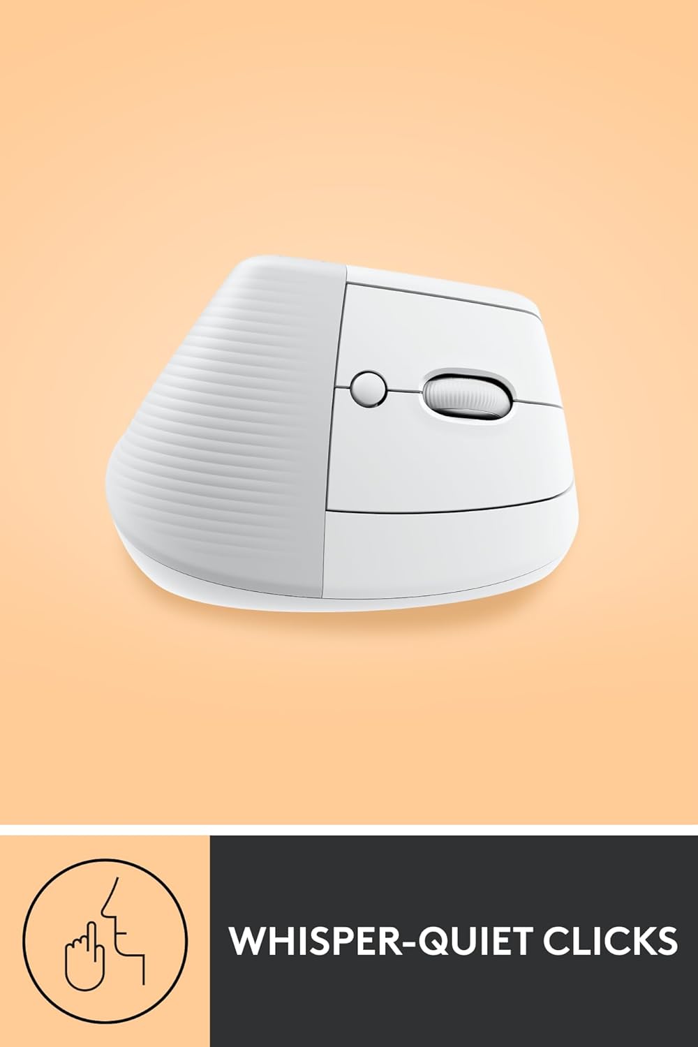 Logitech Ergo Series Lift Vertical Bluetooth Wireless 4000 DPI Optical Mouse - Off White