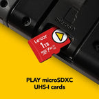 Lexar Play PRO microSD Express Card, UHS-I, C10, U3, V30, Full HD, 4K, Up to 900/600 MB/s Memory Card, Compatible w/Nintendo-Switch 2, ASUS ROG Ally, Steam Deck, Gaming (LMSXPS0256G-BNNNU)