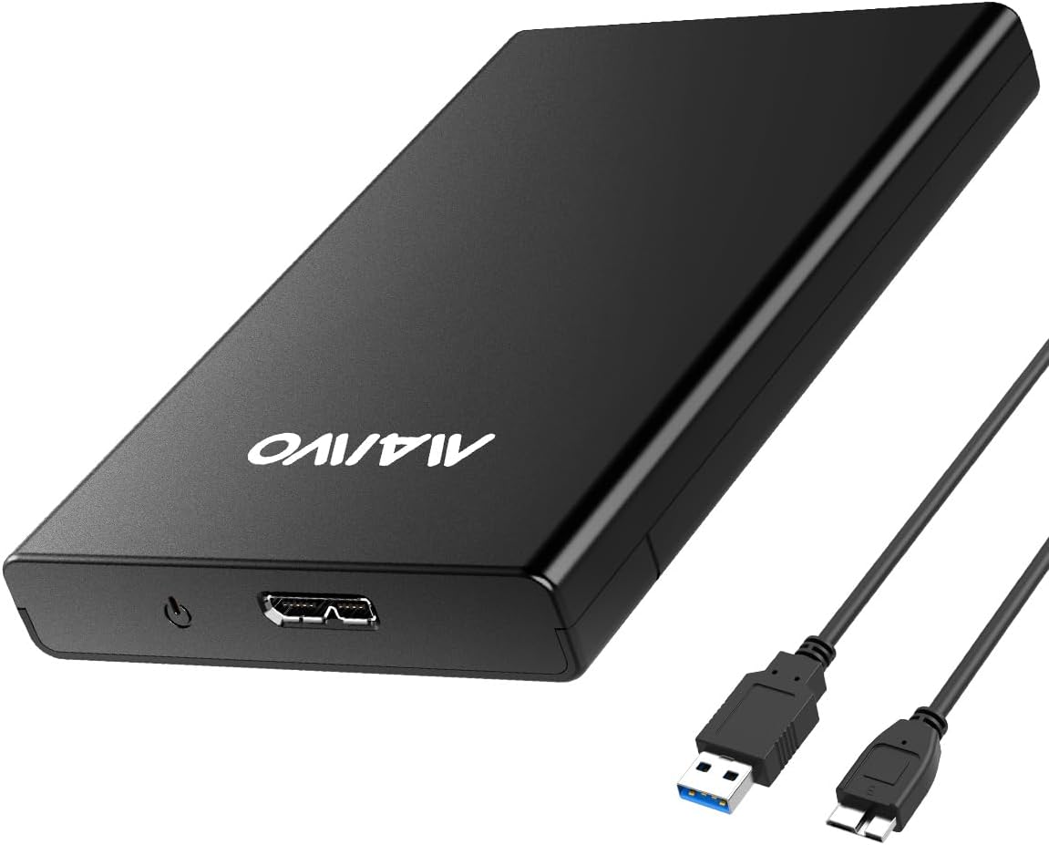 MAIWO 2.5” USB 3.0 SATA External SSD HDD Enclosure - Black