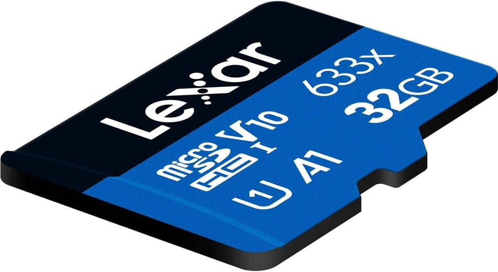 Lexar High-Performance 633x 32GB microSDHC UHS-I Card w/ SD Adapter, Up To 100MB/s Read, for Smartphones, Tablets, and Action Cameras