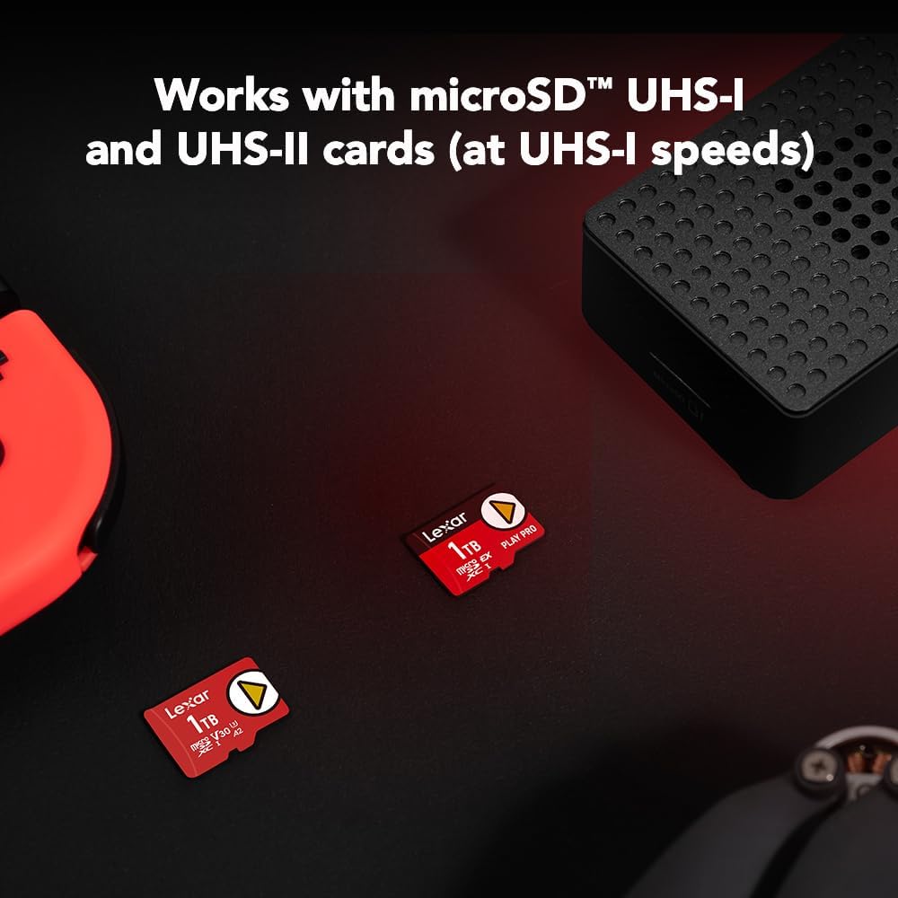 Lexar Play PRO microSD Express Card, UHS-I, C10, U3, V30, Full HD, 4K, Up to 900/600 MB/s Memory Card, Compatible w/Nintendo-Switch 2, ASUS ROG Ally, Steam Deck, Gaming (LMSXPS0256G-BNNNU)
