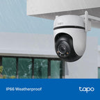 TP-Link TAPO C520WS 4MP 2K QHD Weatherproof Outdoor Security Smart Wi-Fi Camera - White
