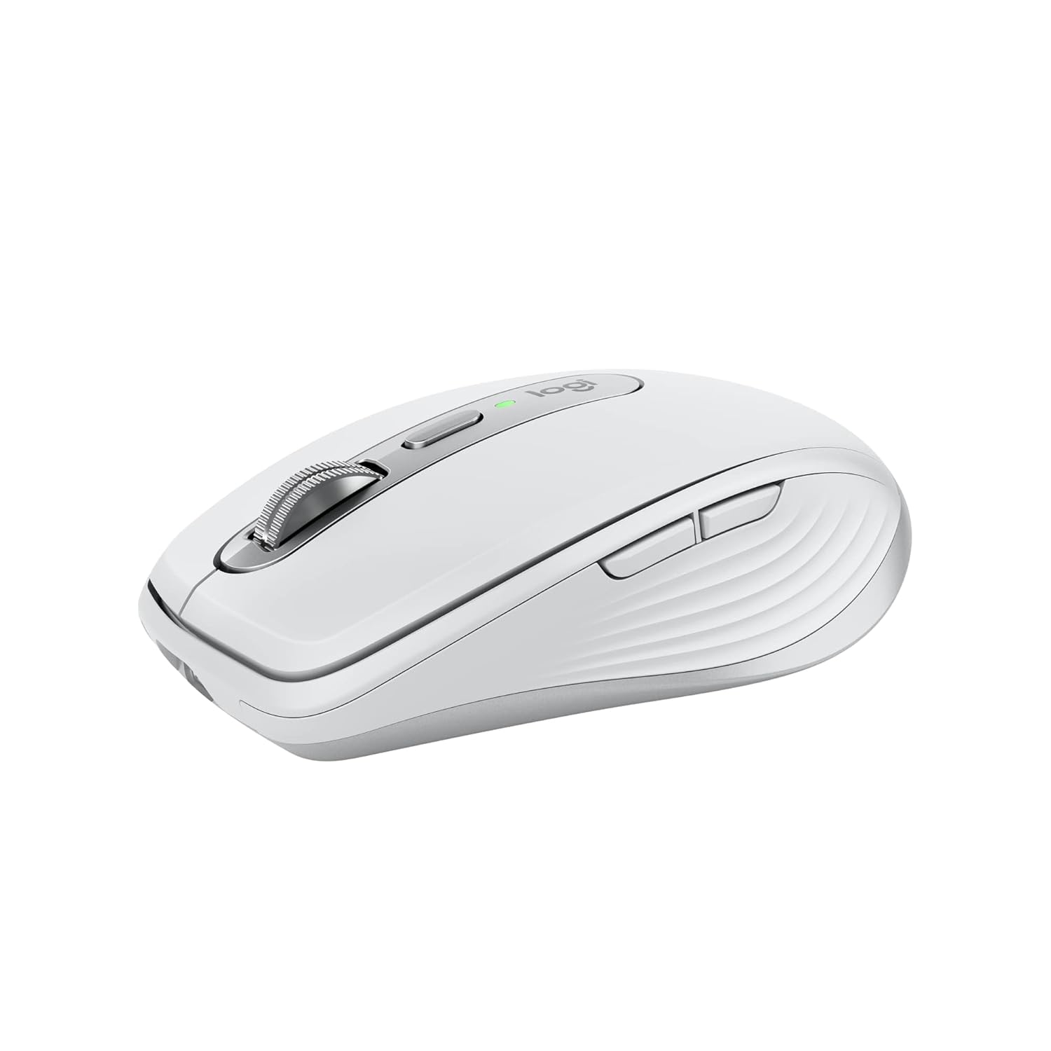 White computer mouse on a white background