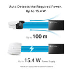 TP-Link TL-POE150S Up to 100 Meters Gigabit PoE Adapter/Injector - Black