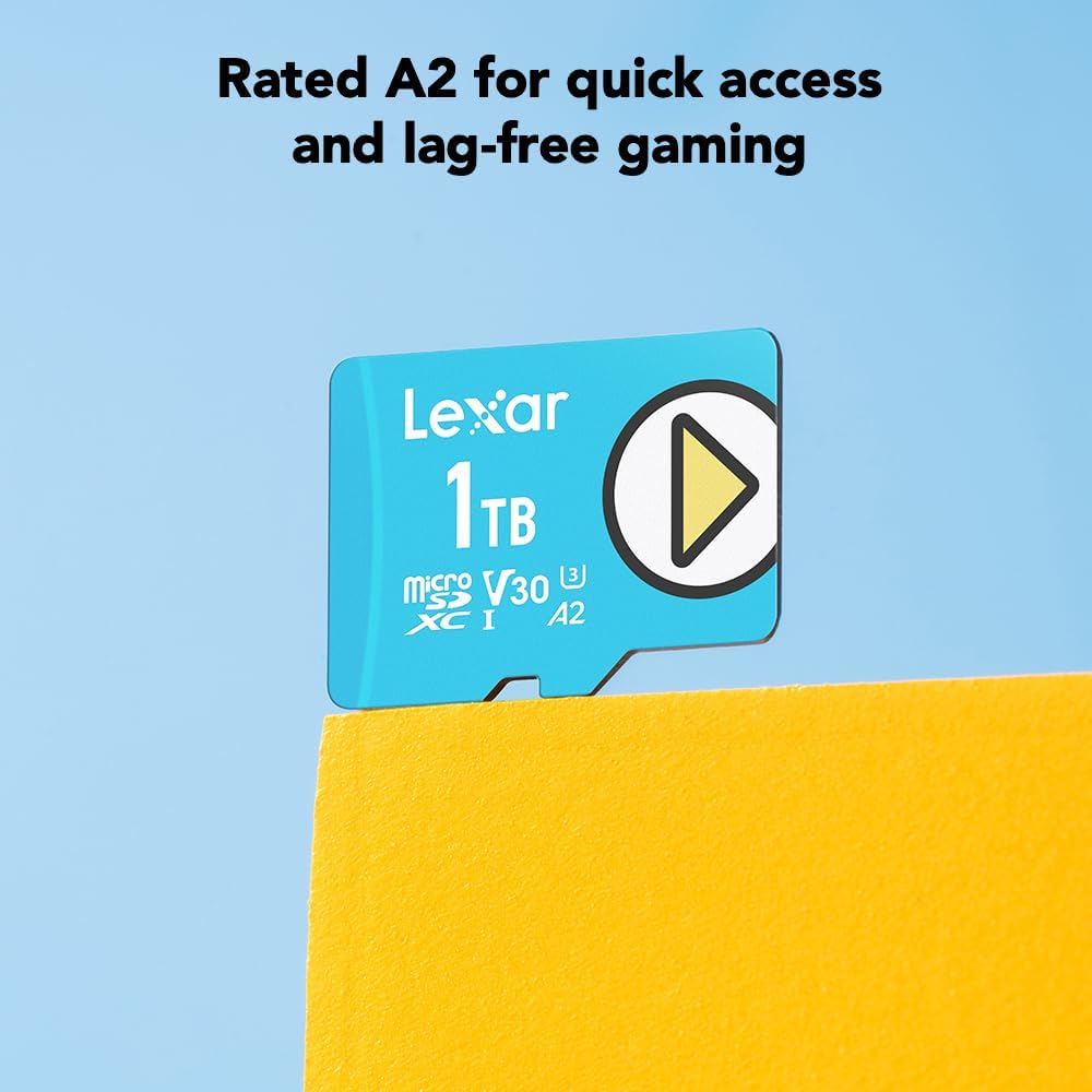 Lexar Play PRO microSD Express Card, UHS-I, C10, U3, V30, Full HD, 4K, Up to 900/600 MB/s Memory Card, Compatible w/Nintendo-Switch 2, ASUS ROG Ally, Steam Deck, Gaming (LMSXPS0256G-BNNNU)