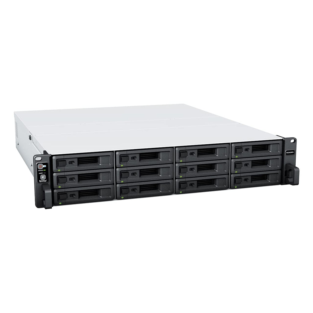 Synology RackStation RS2423RP+ 12-Bay Network Attached Storage Enclosure - Black
