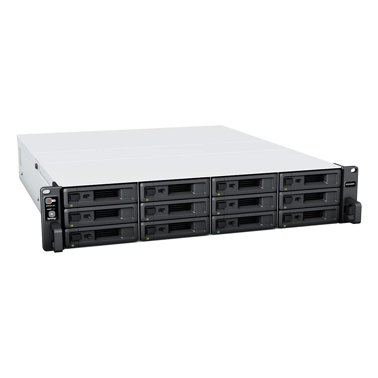 Synology RackStation RS2423RP+ 12-Bay Network Attached Storage Enclosure - Black