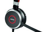 JABRA EVOLVE 65 SE Link 380A UC Bluetooth Wireless Passive Noise Cancellation Stereo Headset with Mic - Black