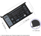 Dell Original Laptop Battery for Chromebook 11 5190 Chromebook 14 3400 42WHr 11.4V 3 Cell