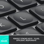 Logitech MX Keys Mini Minimalist Wireless Illuminated Keyboard-Black
