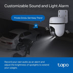 TP-Link Tapo C510W 3MP 2K QHD Outdoor Pan/Tilt Security Wi-Fi Camera - White