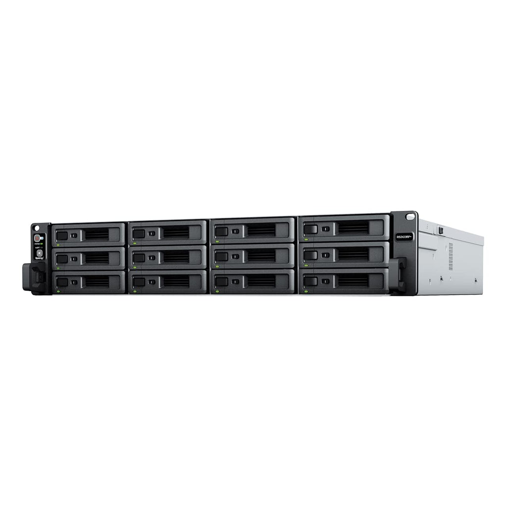 Synology RackStation RS2423RP+ 12-Bay Network Attached Storage Enclosure - Black