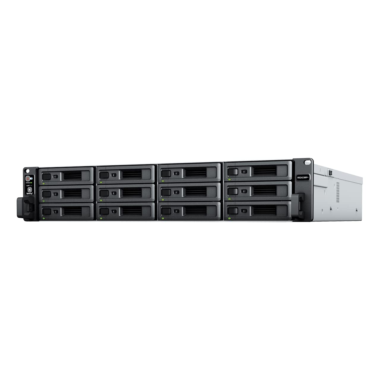 Synology RackStation RS2423RP+ 12-Bay Network Attached Storage Enclosure - Black