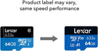 Lexar High-Performance 633x 32GB microSDHC UHS-I Card w/ SD Adapter, Up To 100MB/s Read, for Smartphones, Tablets, and Action Cameras