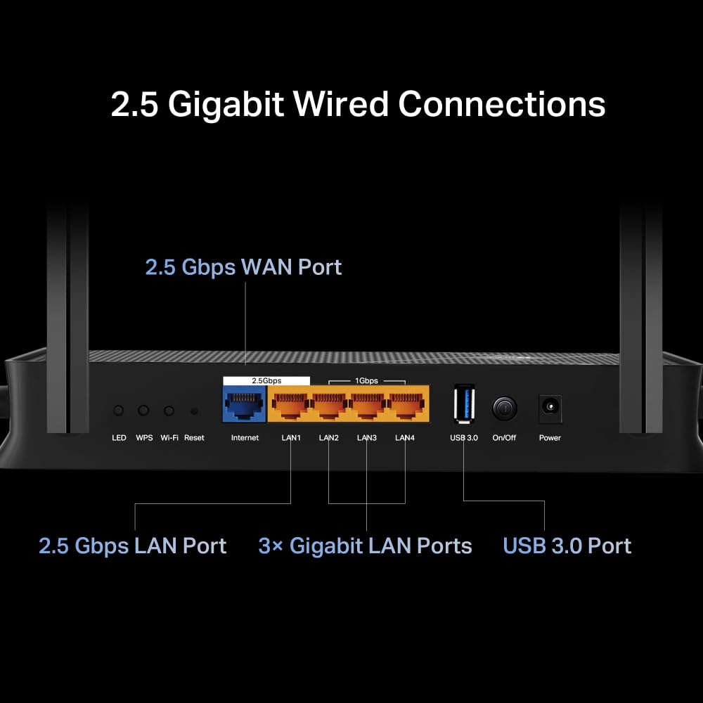 TP-Link BE3600 Archer BE230 Dual-Band Whole Home EasyMesh Wi-Fi 7 Router