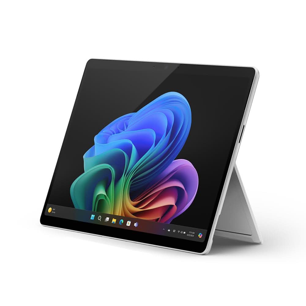 MICROSOFT NEW SURFACE PRO (11TH EDITION) - WINDOWS 11 HOME COPILOT + PC - 13 LCD PIXELSENSE TOUCHSCREEN - QUALCOMM SNAPDRAGON X PLUS (10 CORE) - 16GB RAM - 512GB SSD - PLATINUM - ZHY-00014
