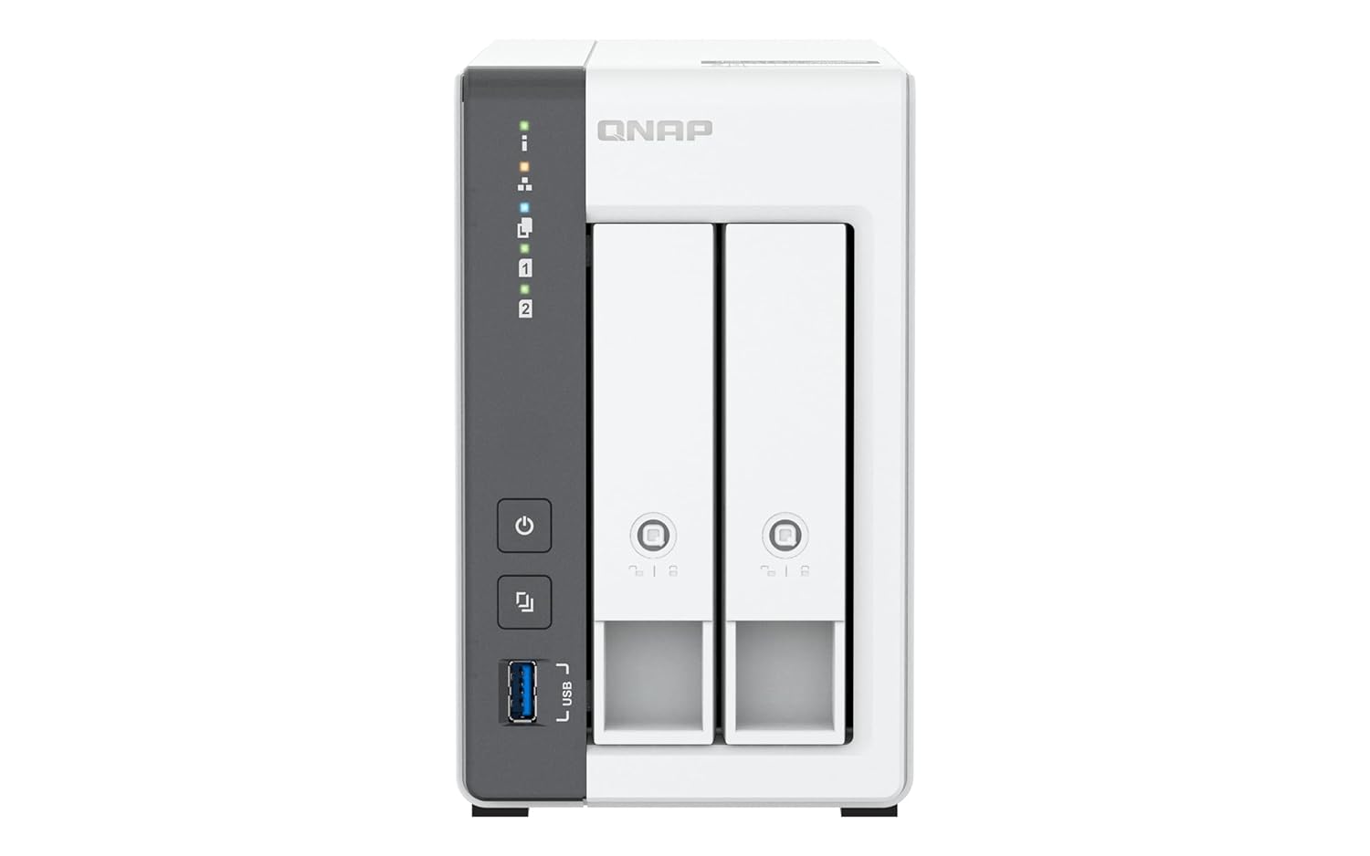 QNAP TS-216G Quad Core 2 Bay 2.5GbE Desktop Network Attached Storage - White
