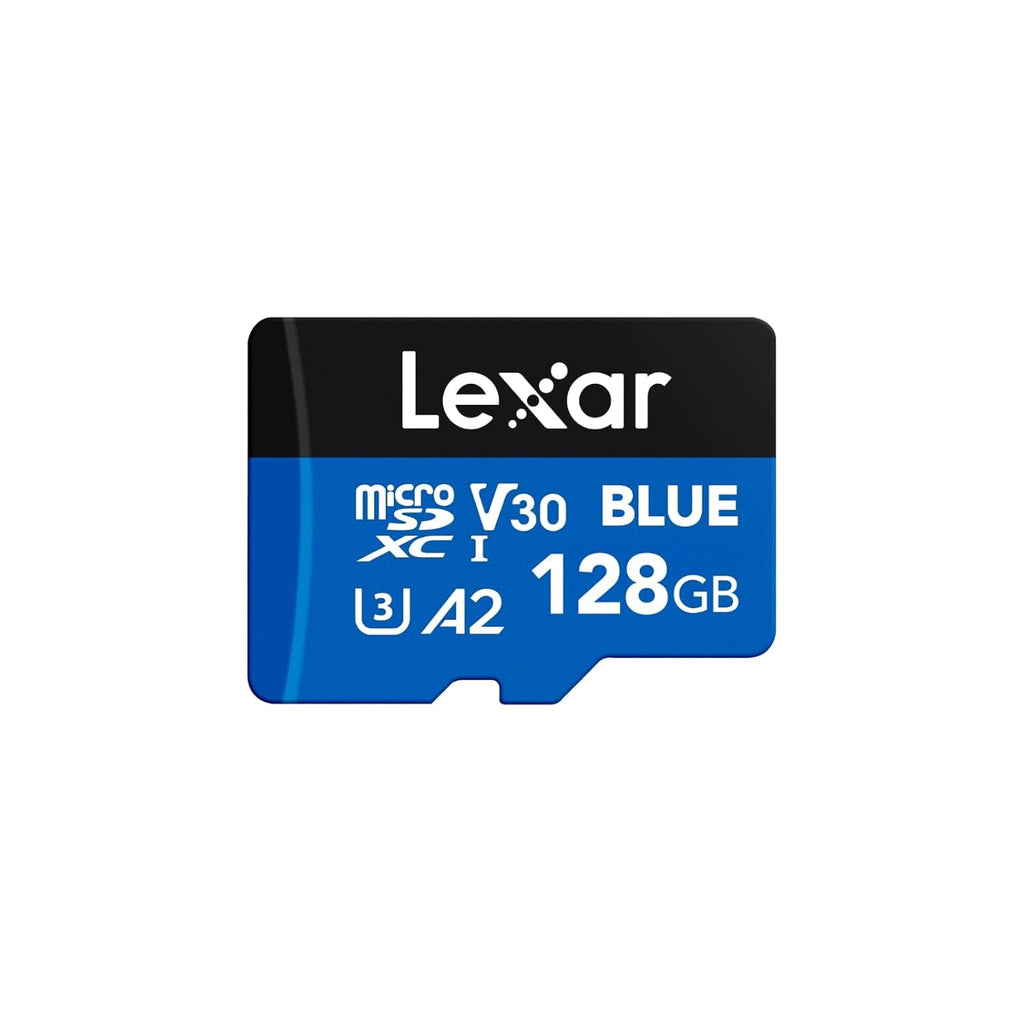 Lexar Blue Micro SD Card Up to 160MB/s, microSDXC UHS-I Memory Card with SD Adapter, C10, U3, A2, V30, Full HD, 4K UHD, High Speed TF Card