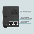 TP-Link TL-POE160S 30W Up to 100 Meters PoE+ Adapter/Injector - Black