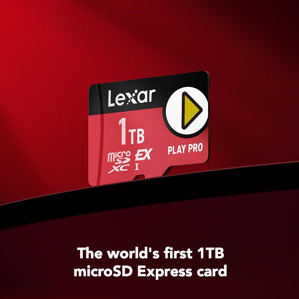 Lexar Play PRO microSD Express Card, UHS-I, C10, U3, V30, Full HD, 4K, Up to 900/600 MB/s Memory Card, Compatible w/Nintendo-Switch 2, ASUS ROG Ally, Steam Deck, Gaming (LMSXPS0256G-BNNNU)