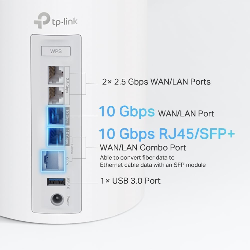 TP-Link BE33000 Deco BE95 Quad-Band Whole Home Mesh WiFi 7 System - 2 Pack