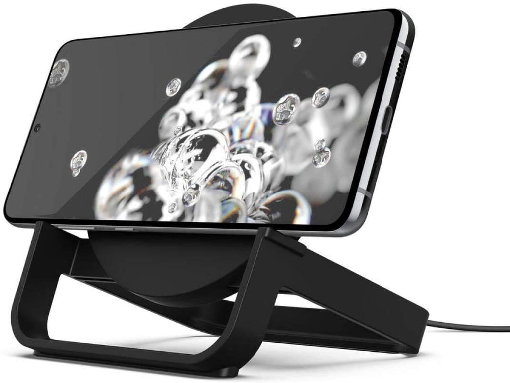 Playa By Belkin Qi-Certified 10W/7.5W Usb Wireless Charging Stand For Cellular Phones(Iphone 12/Mini/12 Pro/12 Pro Max, Samsung Galaxy S9/+, S8/+, Note 8 And More), No Power Adapter (Required)-Black