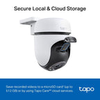TP-Link Tapo C510W 3MP 2K QHD Outdoor Pan/Tilt Security Wi-Fi Camera - White