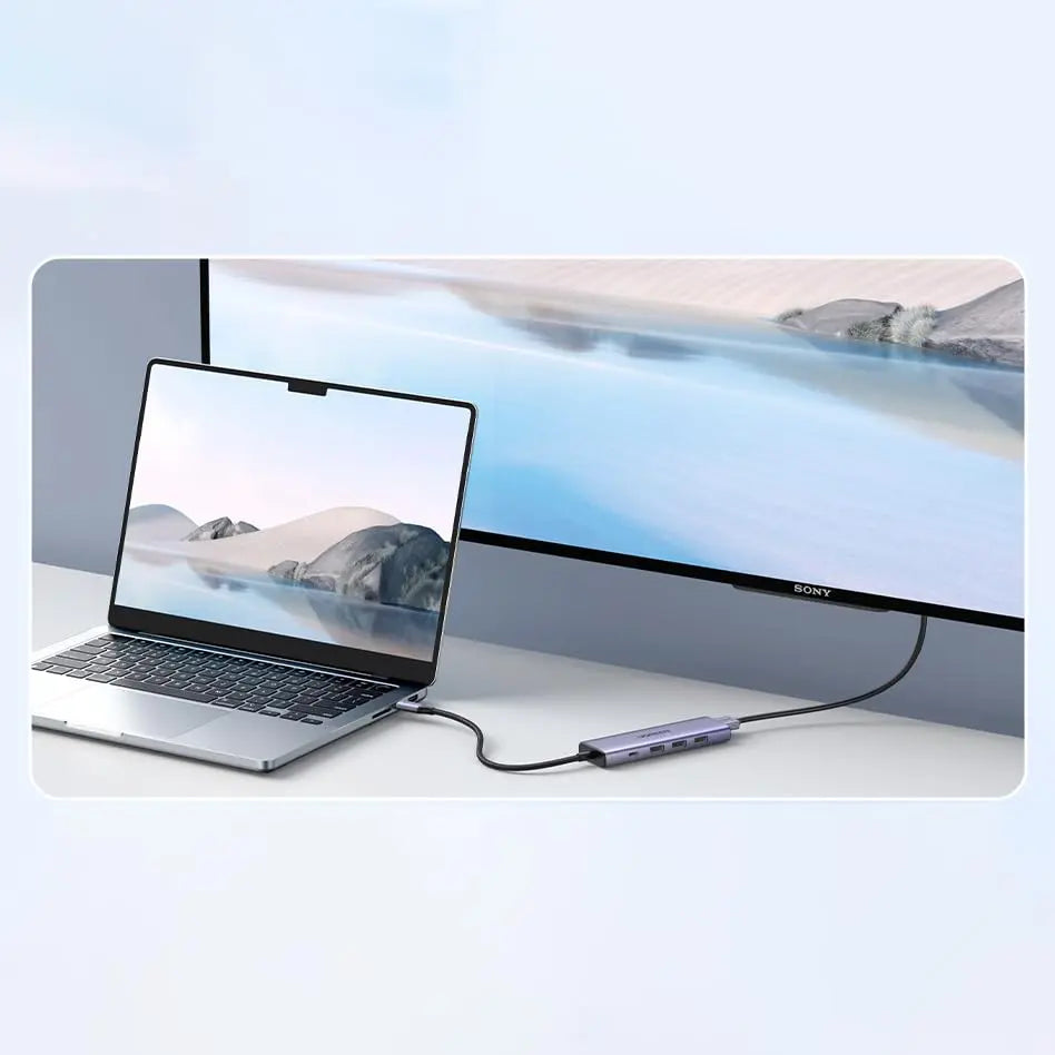 UGREEN 5-in-1 USB C Multiport Dock HDMI 100W Power Delivery 3x USB-A 3.0 5Gbps MacBook iPad Pro Galaxy Surface XPS ThinkPad 15596