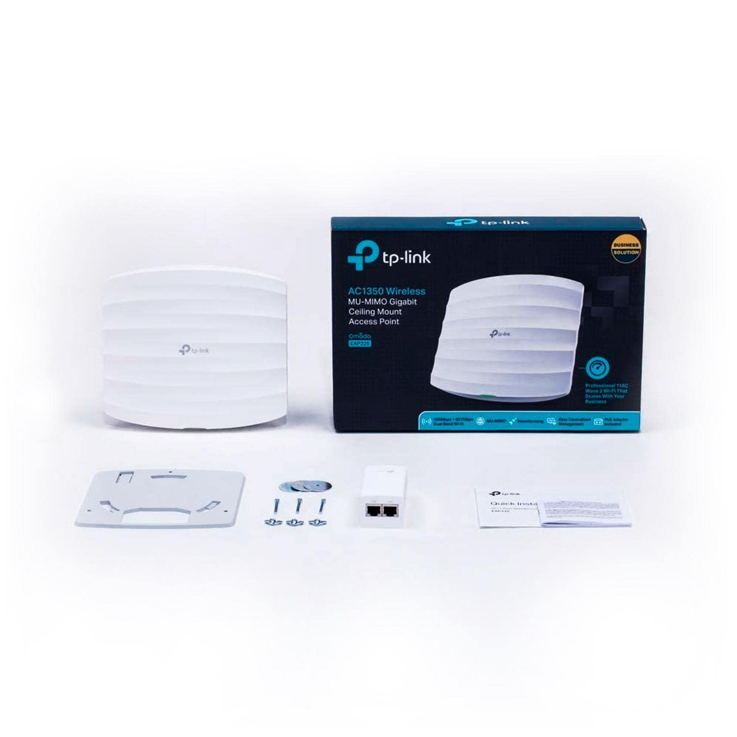 TP-Link EAP225 AC1350 Wireless MU-MIMO Gigabit Ceiling Mount Access Point