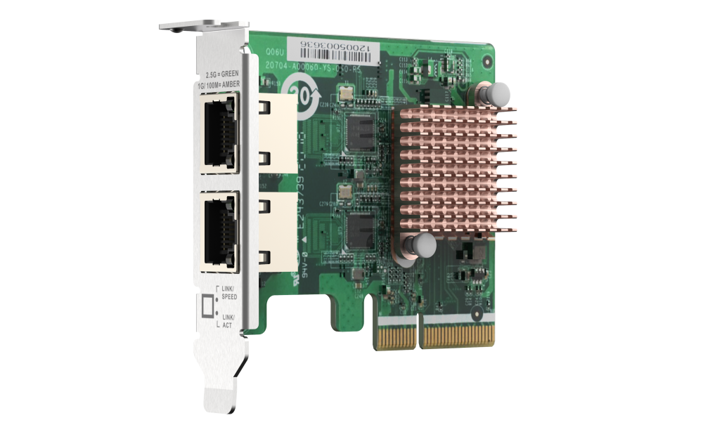 QNAP QXG-2G2T-I225 Dual Port 2.5GbE PCIe Network Expansion Card