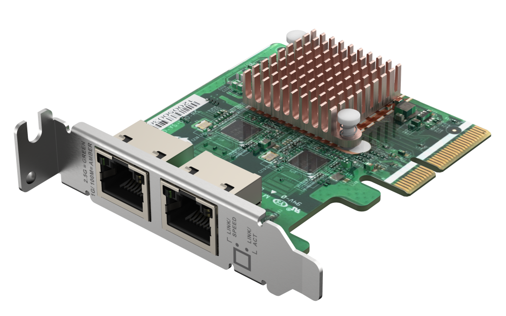 QNAP QXG-2G2T-I225 Dual Port 2.5GbE PCIe Network Expansion Card