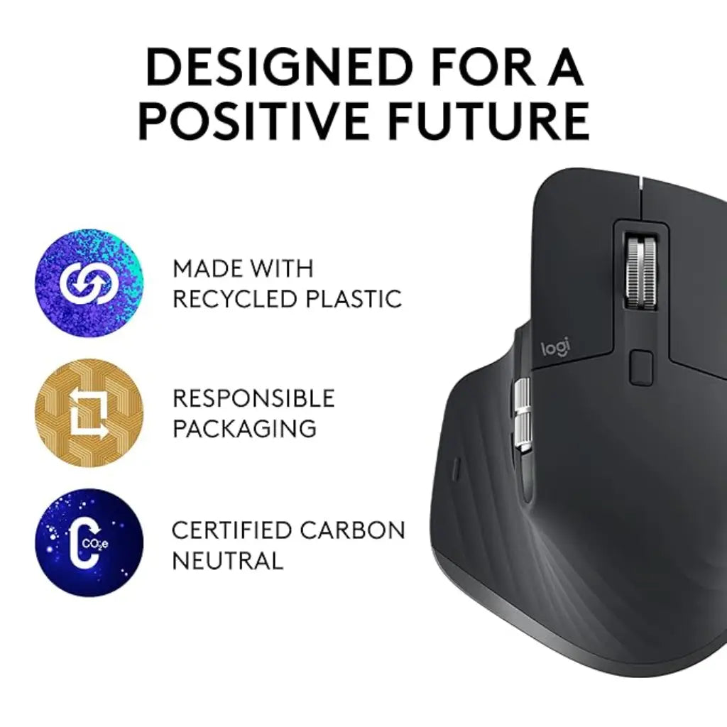 Logitech MX Master 3S 8K DPI Sensor Wireless Mouse - Graphite – Suntronix
