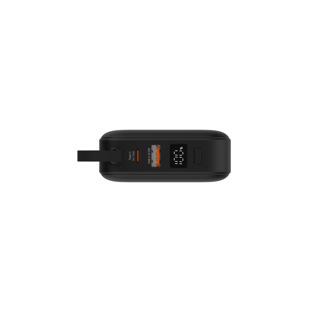 Maverick Mini 20,000mAh Powerbank with 20W Built-in Lightning & Type-C Cables