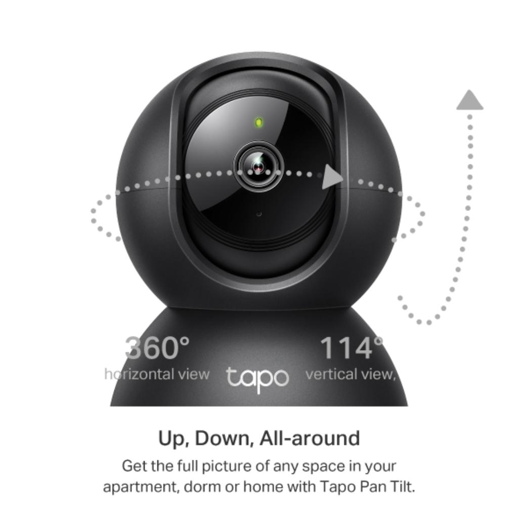 TP-Link Tapo C211 Pan Tilt 2K 3MP Wi-Fi Indoor Security Camera Night Vision Two-Way Audio