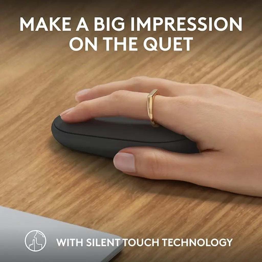Logitech Pebble Mouse 2 M350s Multi Device Bluetooth Wireless Mouse - Graphite