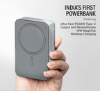 TANK 20000mAh Magnetic Power Bank with 15W Mag-Safe Wireless Charging & 35W Fast USB-C Charging for iPhone, iPad, and Laptops