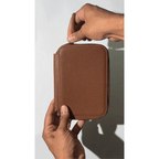 Endless Companion Leather Adjustable Pen Pouch - 5 Pens - Brown